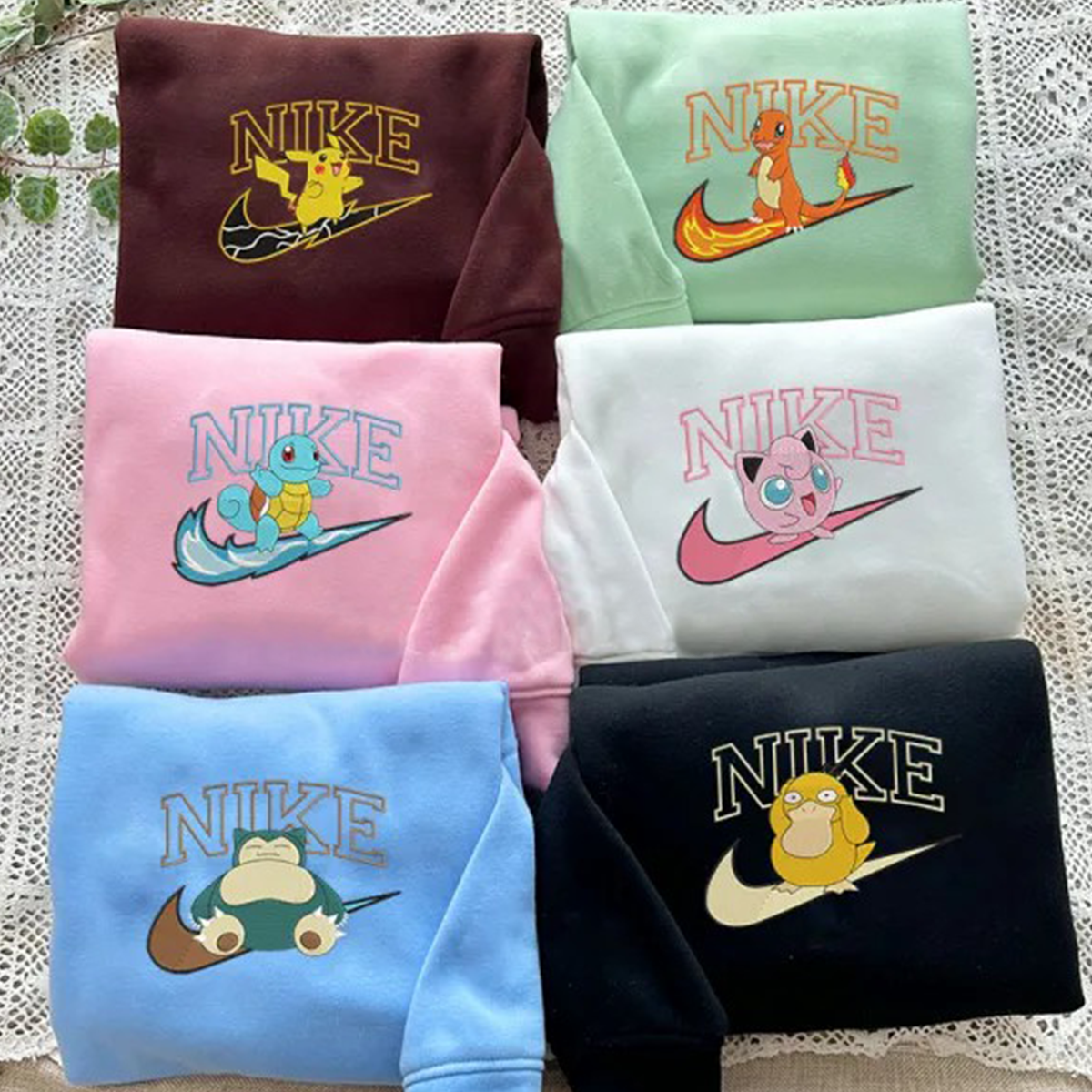 Anime Embroidered T-Shirt,Crewneck,Hoodie