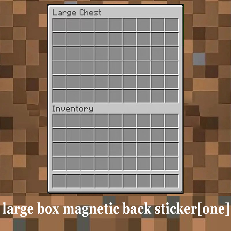 Minecraft Fridge Magnet Set – Mini Crafting Table,Magnetic Chest,Movable Decoration,Acrylic Pieces and Backpack Accessory,FM01