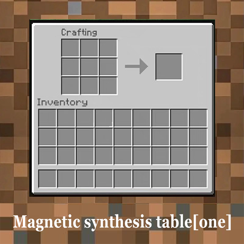 Minecraft Fridge Magnet Set – Mini Crafting Table,Magnetic Chest,Movable Decoration,Acrylic Pieces and Backpack Accessory,FM01