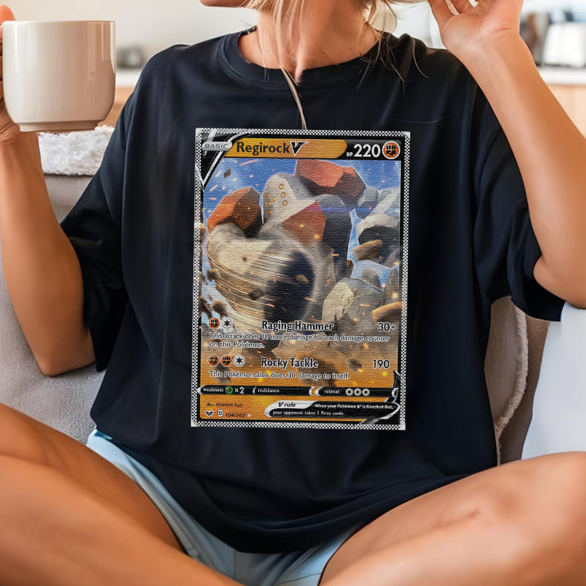 Personalized Fabric Trading Card D4 Patch Suture Unisex T-Shirt,Perfect Gift for Fans Friends,P-T-22