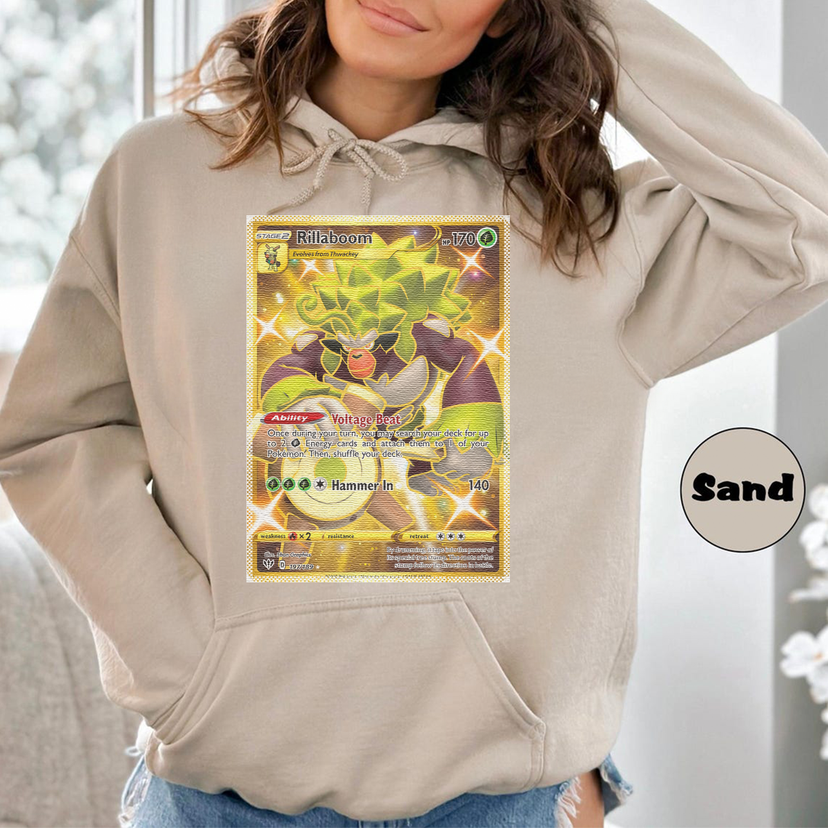 Personalized Fabric Trading Card D2 Patch Unisex Hoodie,Perfect Gift for Fans Friends,P-H-18