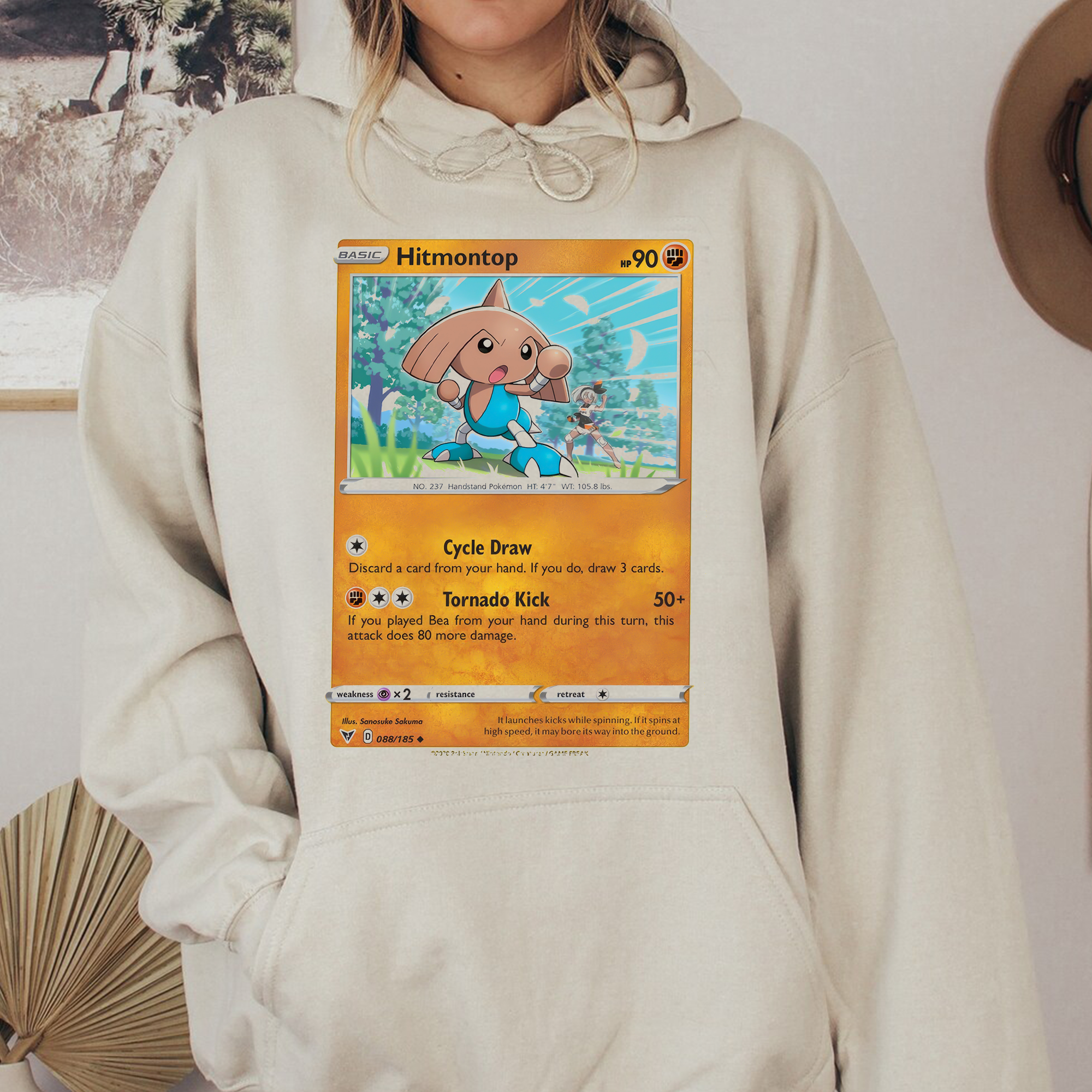Personalized Fabric Trading Card D1 Patch Suture Unisex Hoodie,Perfect Gift for Fans Friends,P-H-12