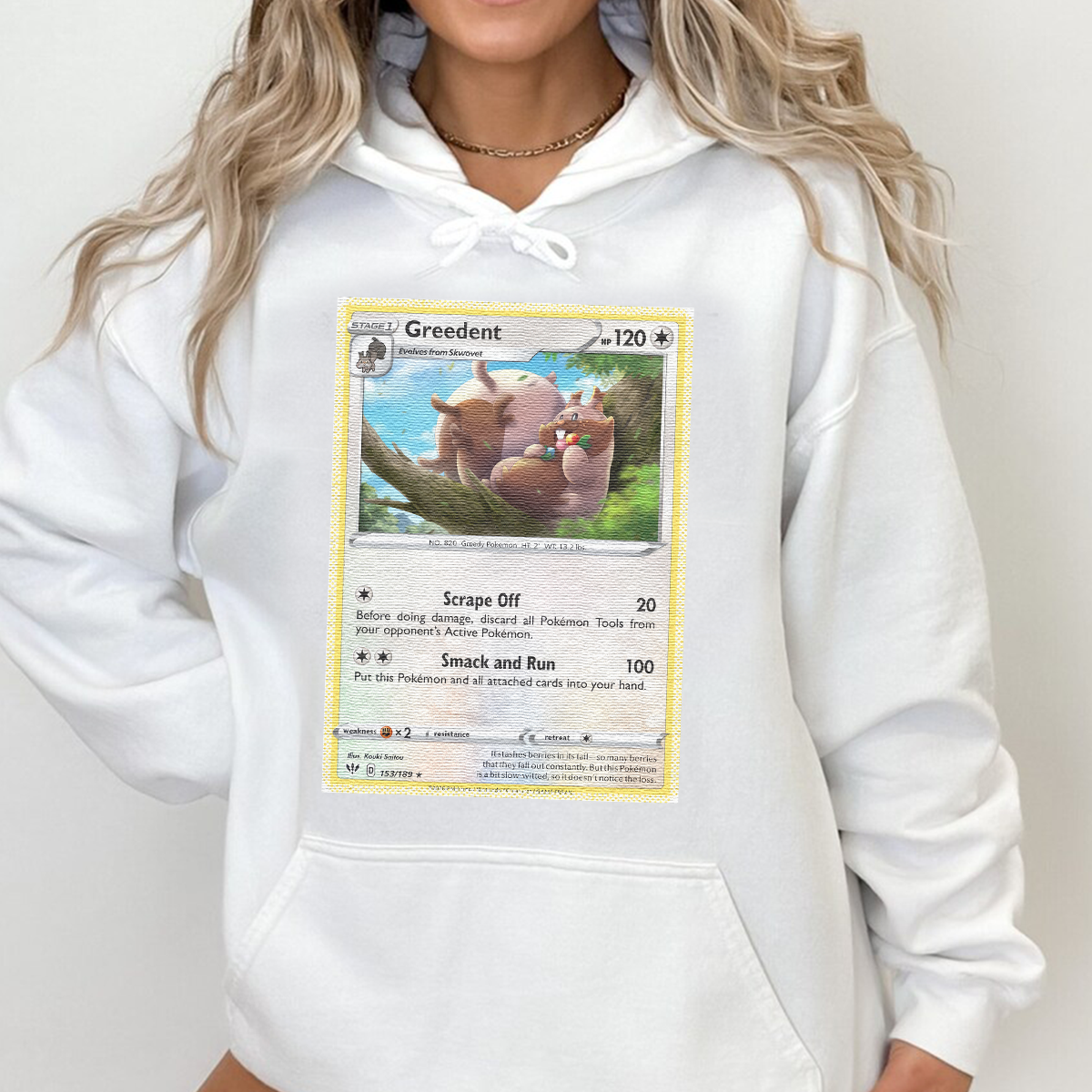 Personalized Fabric Trading Card D2 Patch Unisex Hoodie,Perfect Gift for Fans Friends,P-H-18