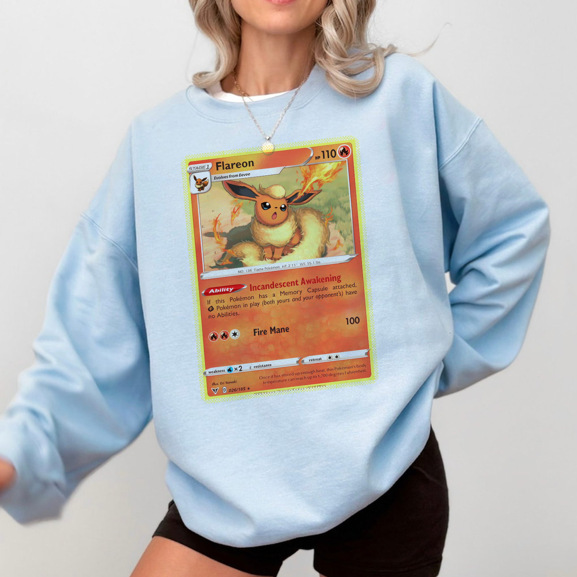 Personalized Fabric Trading Card D1 Patch Suture Unisex Crewneck,Perfect Gift for Fans Friends,P-C-11