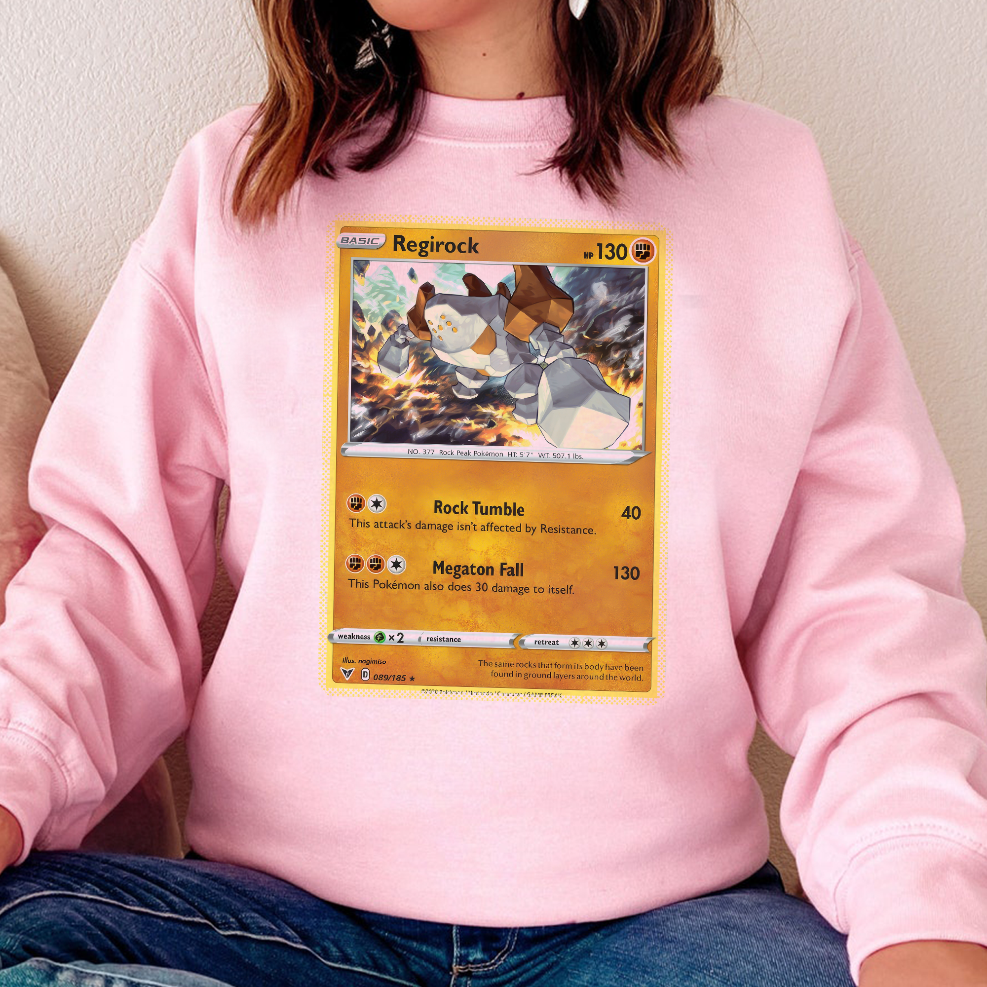 Personalized Fabric Trading Card D1 Patch Suture Unisex Crewneck,Perfect Gift for Fans Friends,P-C-11