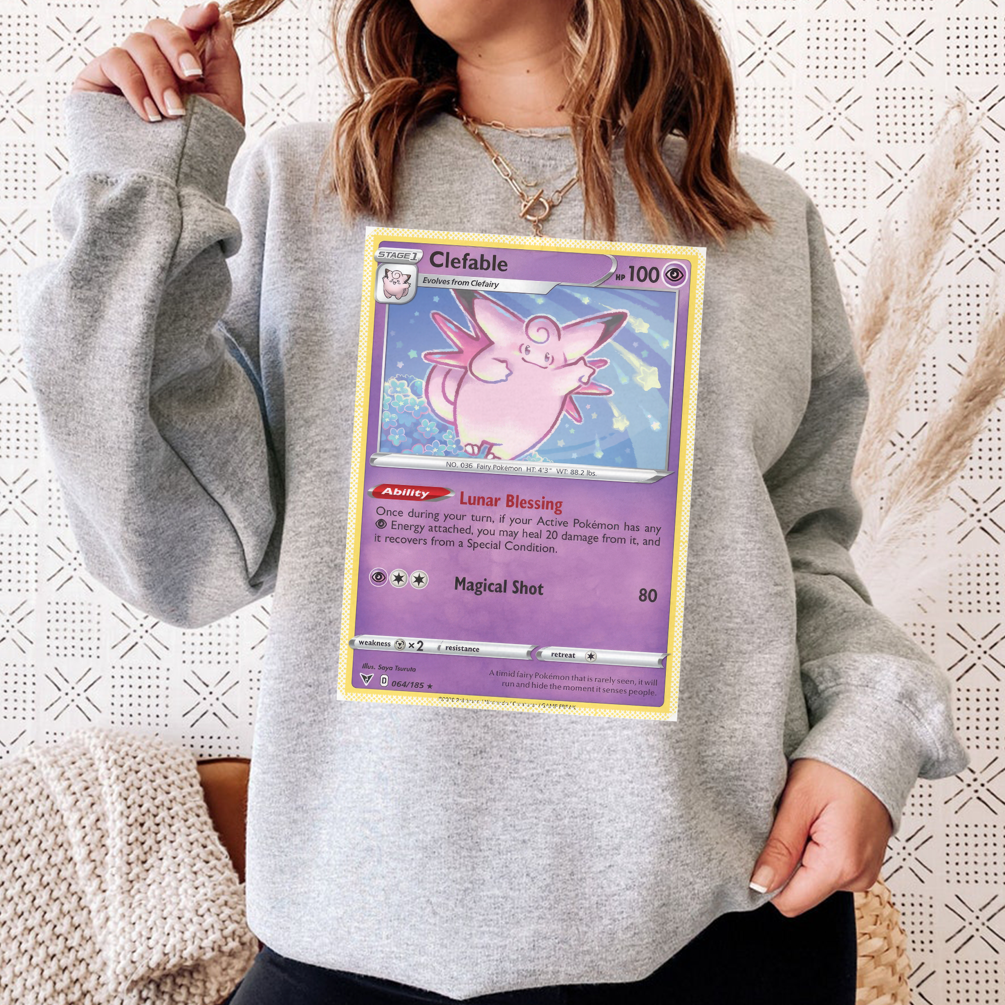 Personalized Fabric Trading Card D1 Patch Suture Unisex Crewneck,Perfect Gift for Fans Friends,P-C-11