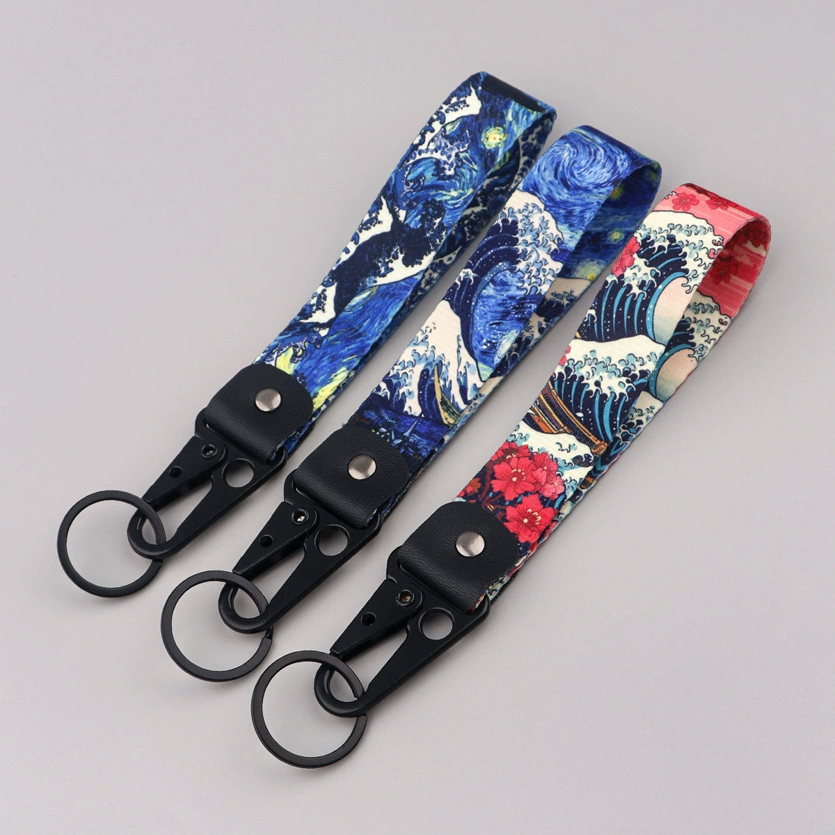 Cartoon Animal Eagle Beak Keychain Pendant,Japanese Style Wave Jacquard Keychain,Keychain with Traditional Chinese Style Lanyard Decoration,015