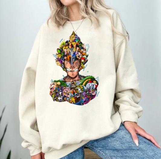 Sweat à capuche avec personnages d'horreur d'Halloween THUG LIFE, TS-C-103