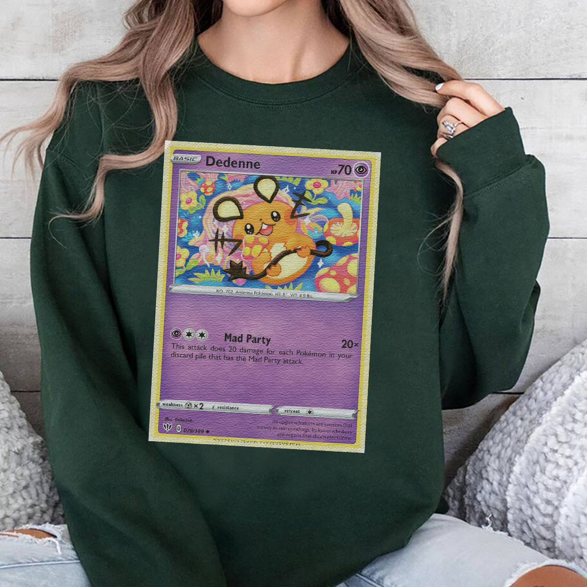 Personalized Fabric Trading Card D2 Patch Suture Unisex Crewneck,Perfect Gift for Fans Friends,P-C-17