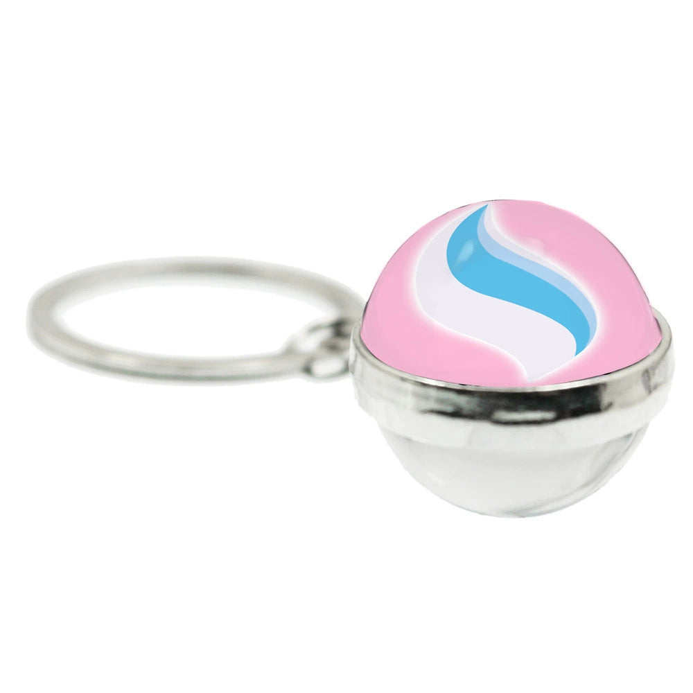 Mega Evolution 20MM Double-Sided Spherical Keychain,A Perfect Gift for Friends and Family,010