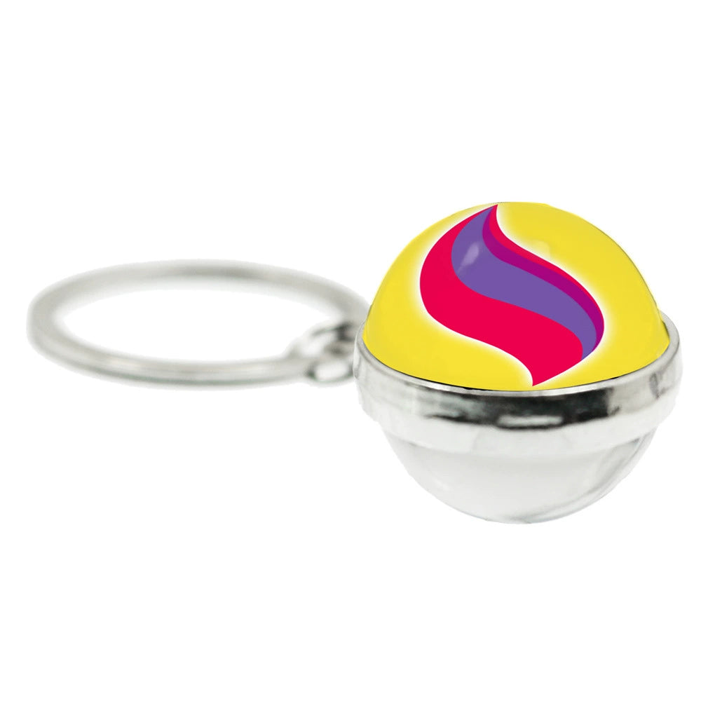 Mega Evolution 20MM Double-Sided Spherical Keychain,A Perfect Gift for Friends and Family,010