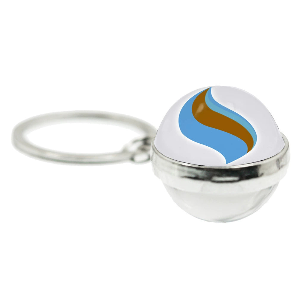 Mega Evolution 20MM Double-Sided Spherical Keychain,A Perfect Gift for Friends and Family,010