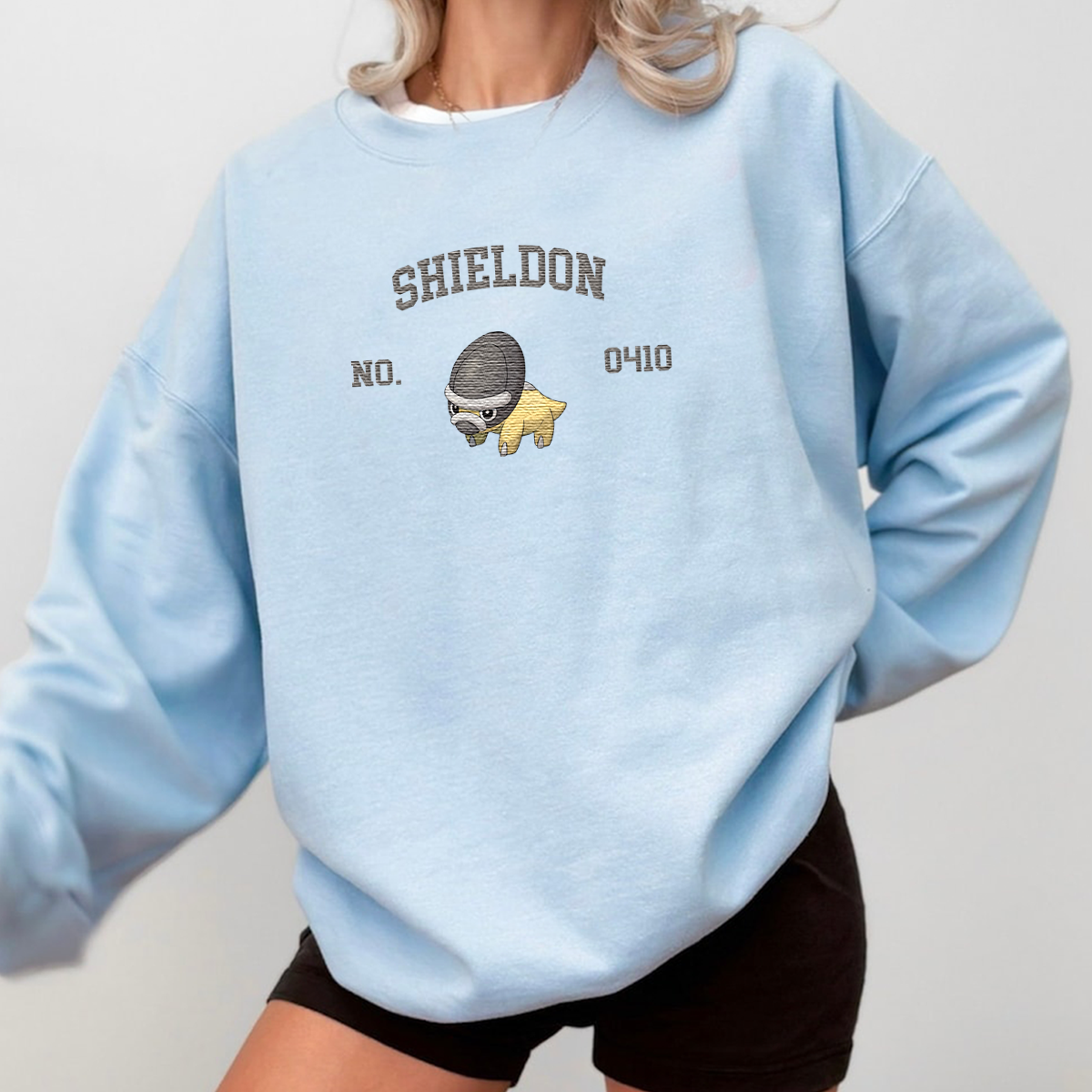Shieldon Adorable Anime-Themed Embroidered T-Shirt,Crewneck,Hoodie-Trendy Versatile and a Thoughtful Gift for Friends,H-C-1708