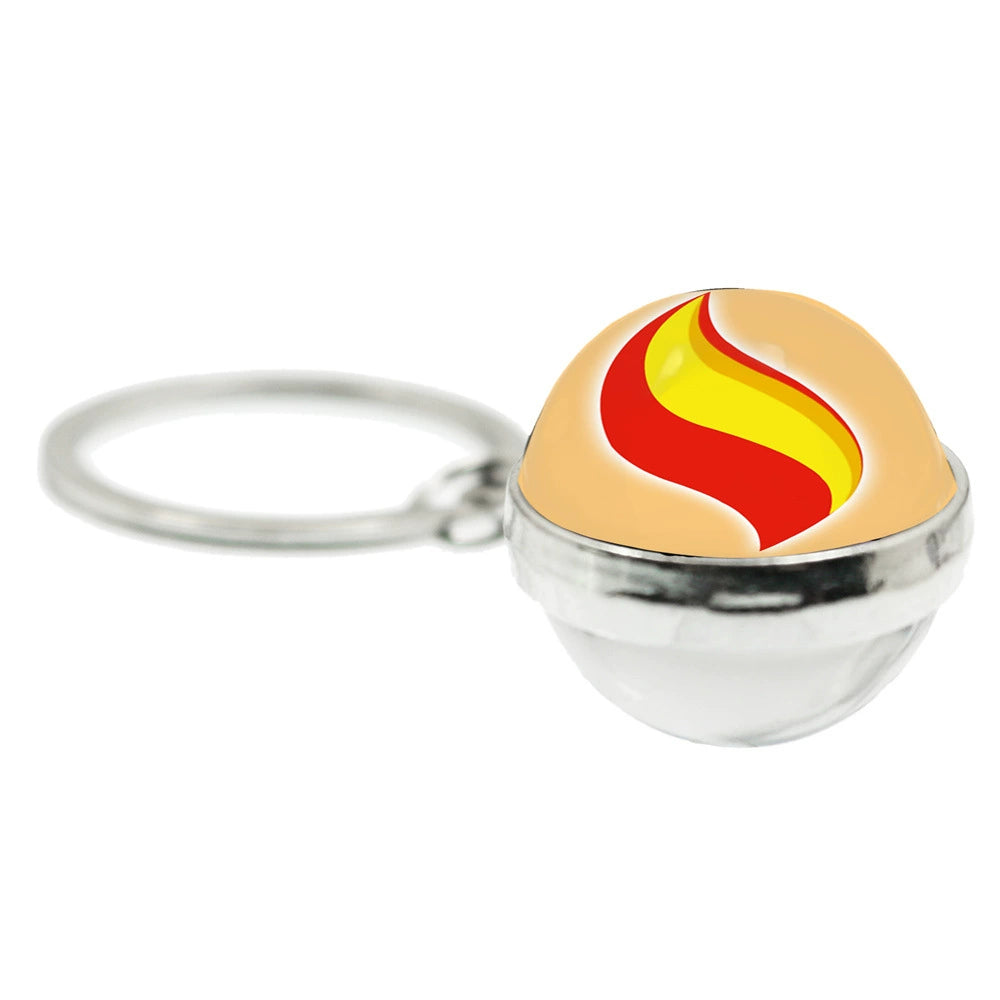 Mega Evolution 20MM Double-Sided Spherical Keychain,A Perfect Gift for Friends and Family,010