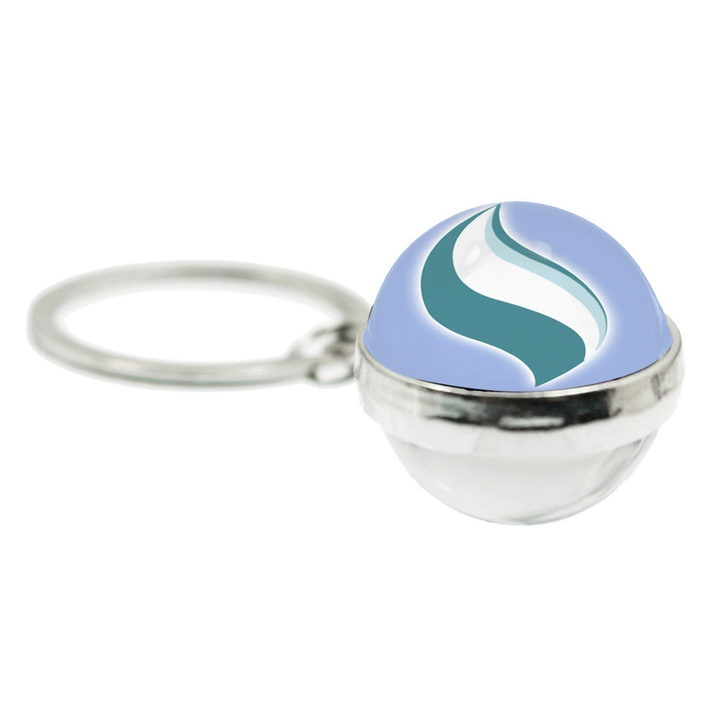 Mega Evolution 20MM Double-Sided Spherical Keychain,A Perfect Gift for Friends and Family,010