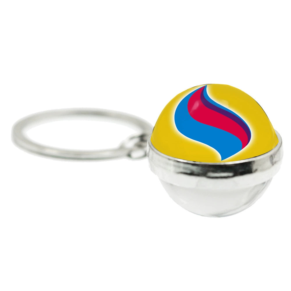 Mega Evolution 20MM Double-Sided Spherical Keychain,A Perfect Gift for Friends and Family,010