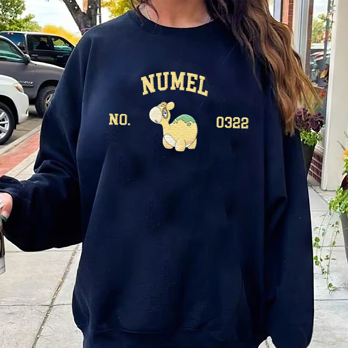 Numel Adorable Anime-Themed Embroidered T-Shirt,Crewneck,Hoodie-Trendy Versatile and a Thoughtful Gift for Friends,H-C-1602