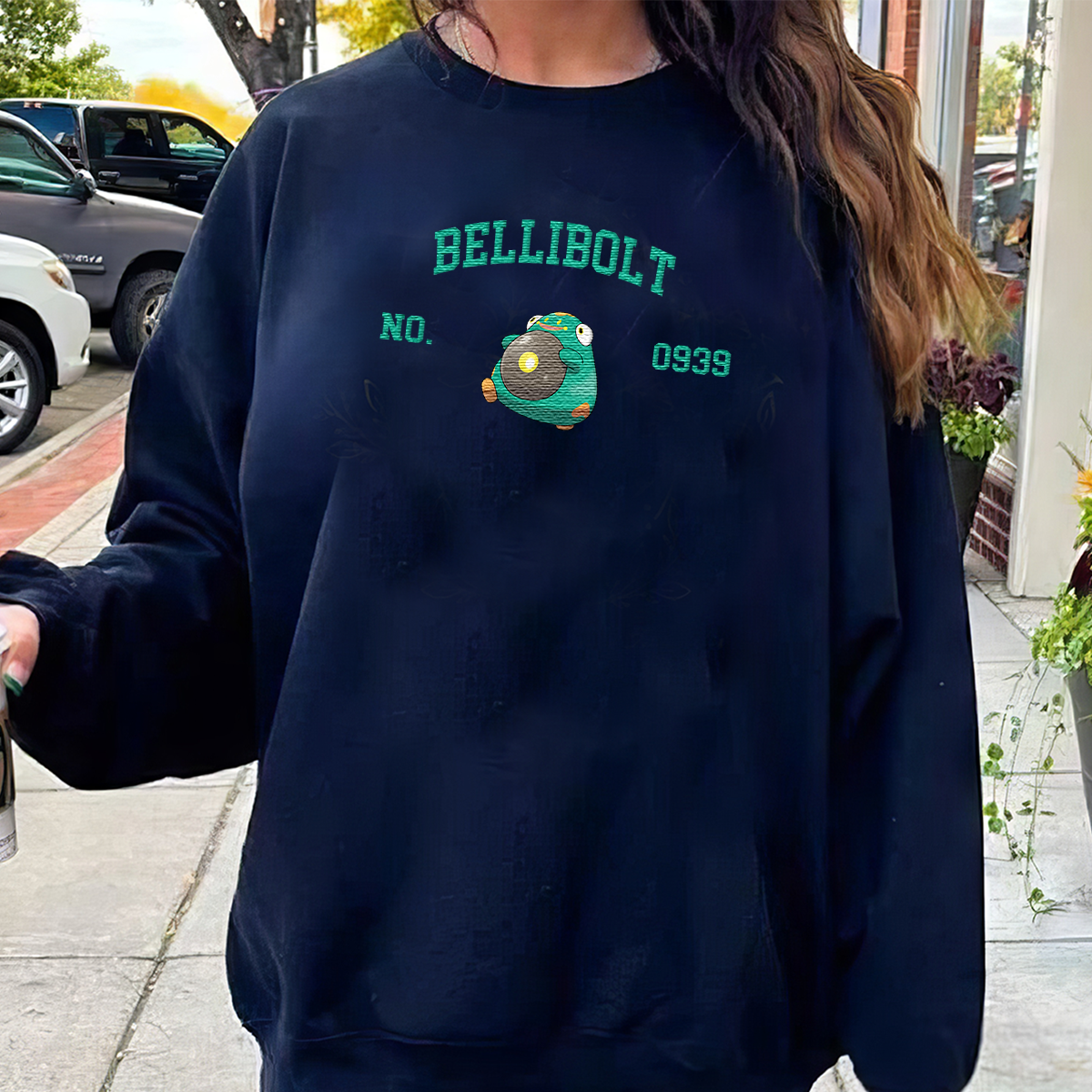 Bellibolt Adorable Anime-Themed Embroidered T-Shirt,Crewneck,Hoodie-Trendy Versatile and a Thoughtful Gift for Friends,H-C-1675