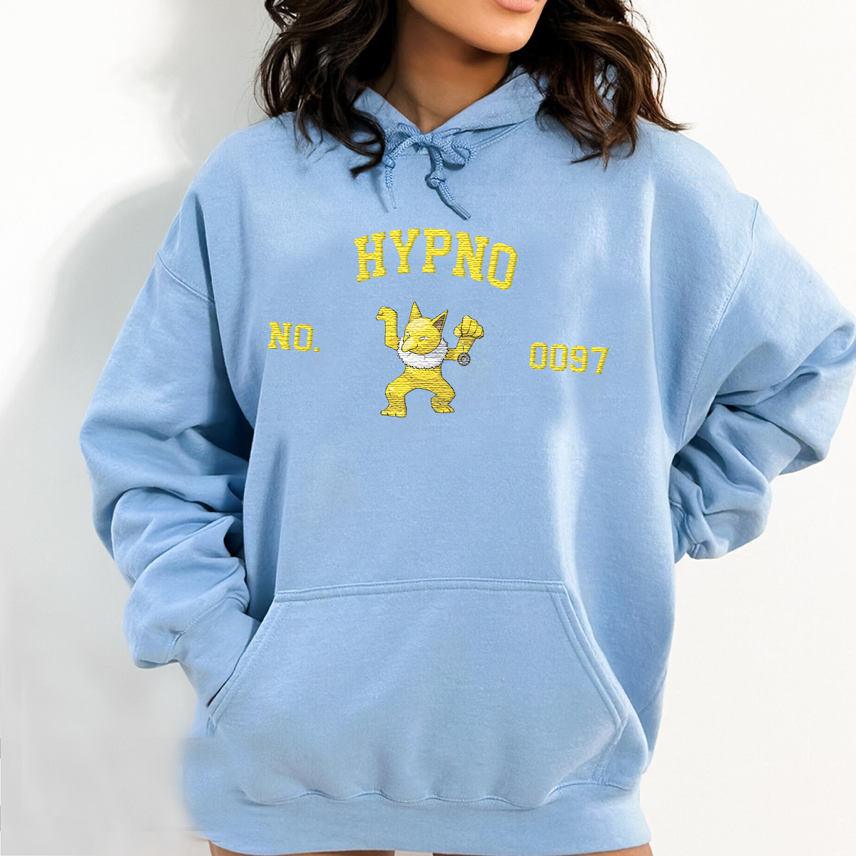 Hypno Adorable Anime-Themed Embroidered T-Shirt,Crewneck,Hoodie-Trendy Versatile and a Thoughtful Gift for Friends,H-C-1635