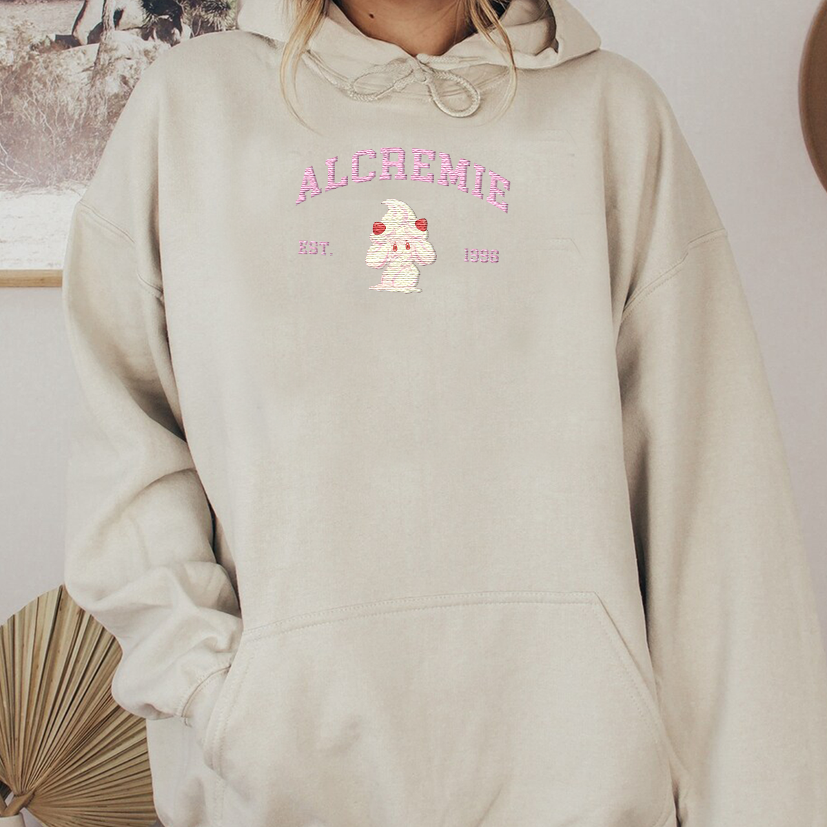 Alcremie Series Adorable Creatures Exquisite Embroidered T-Shirt,Crewneck,Hoodie,H-C-710
