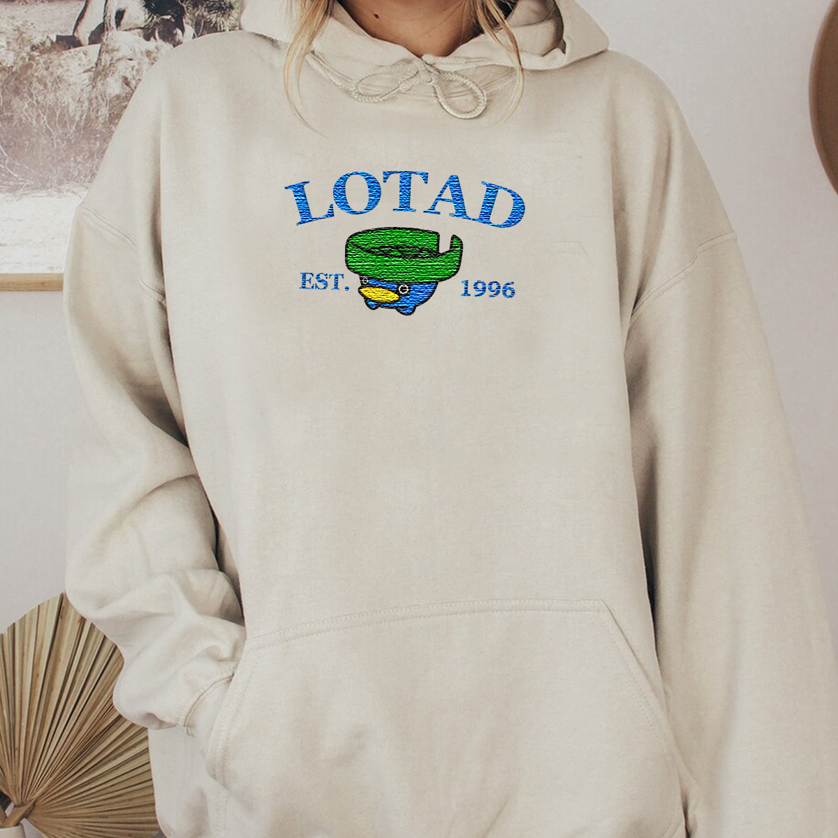 Lotad-Q. Adorable Anime-Themed Embroidered T-Shirt,Crewneck,Hoodie-Trendy Versatile and a Thoughtful Gift for Friends,H-C-969