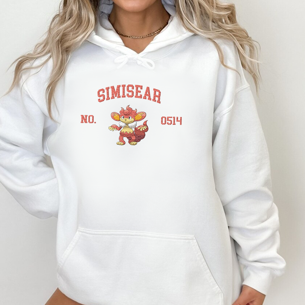 Simisear Adorable Anime-Themed Embroidered T-Shirt,Crewneck,Hoodie-Trendy Versatile and a Thoughtful Gift for Friends,H-C-1660
