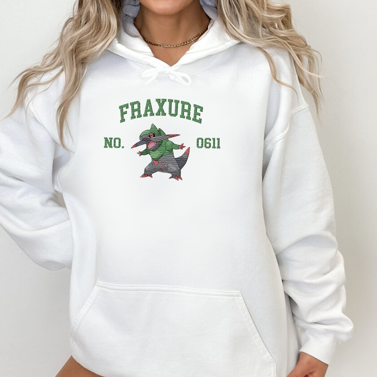 Fraxure Adorable Anime-Themed Embroidered T-Shirt,Crewneck,Hoodie-Trendy Versatile and a Thoughtful Gift for Friends,H-C-1558
