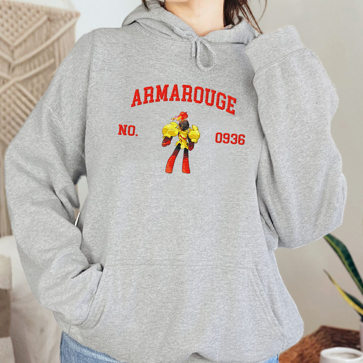 Armarouge Adorable Anime-Themed Embroidered T-Shirt,Crewneck,Hoodie-Trendy Versatile and a Thoughtful Gift for Friends,H-C-1600