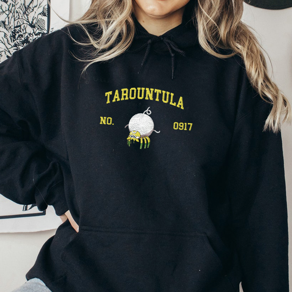 Tarountula Anime-Themed Embroidered T-Shirt,Crewneck,Hoodie-Trendy Versatile and a Thoughtful Gift for Friends,H-C-1835