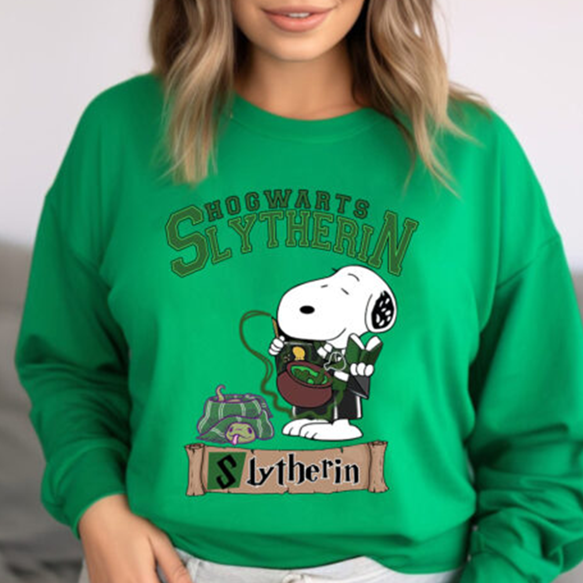 Snoopy Hogwarts 4 Houses Harry Potter T-Shirt,Crewneck,Hoodie,H-C-109