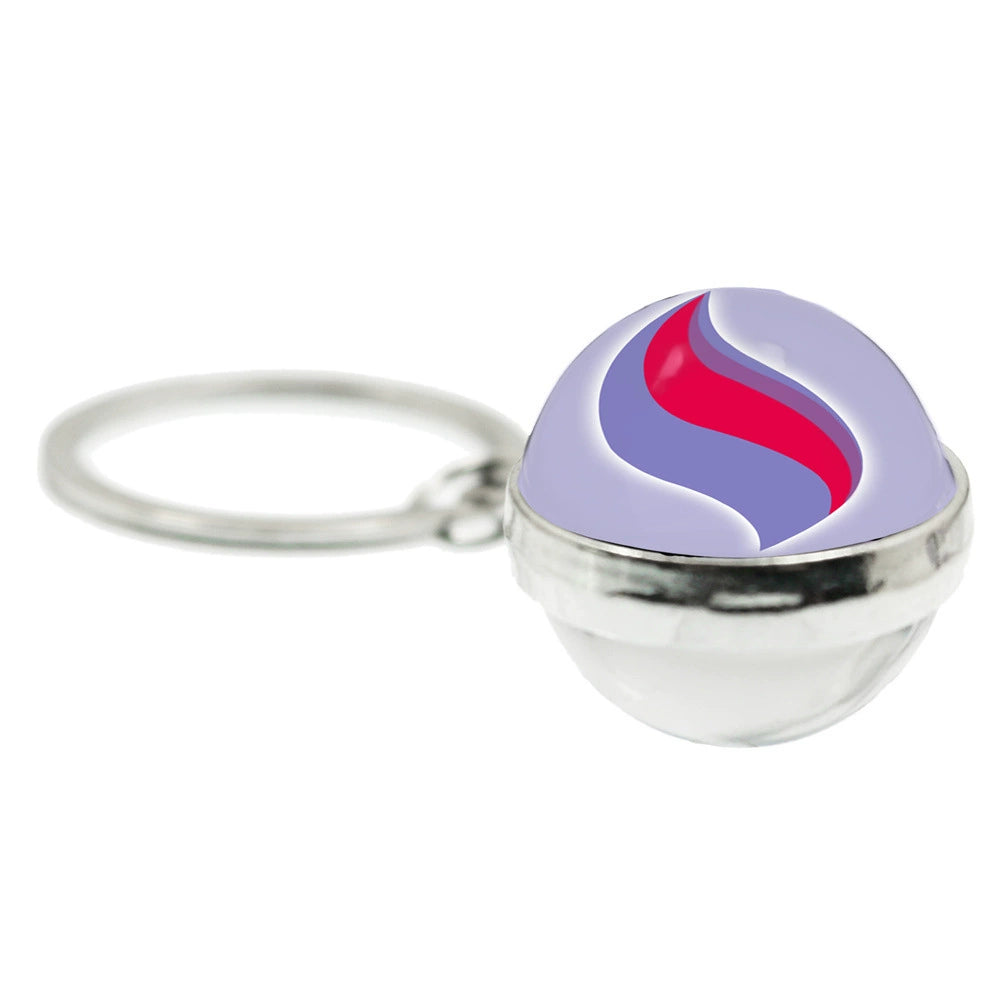 Mega Evolution 20MM Double-Sided Spherical Keychain,A Perfect Gift for Friends and Family,010