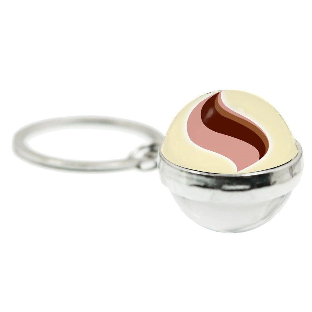 Mega Evolution 20MM Double-Sided Spherical Keychain,A Perfect Gift for Friends and Family,010