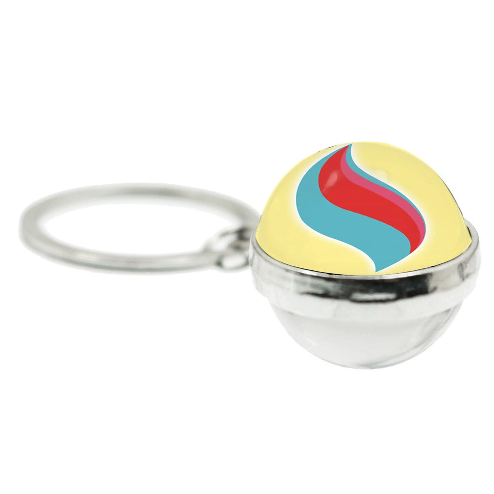 Mega Evolution 20MM Double-Sided Spherical Keychain,A Perfect Gift for Friends and Family,010