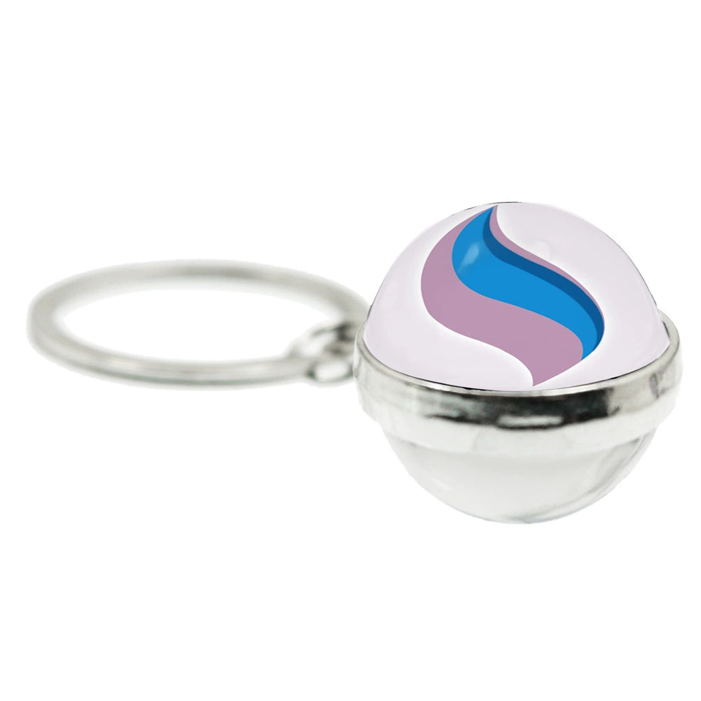 Mega Evolution 20MM Double-Sided Spherical Keychain,A Perfect Gift for Friends and Family,010