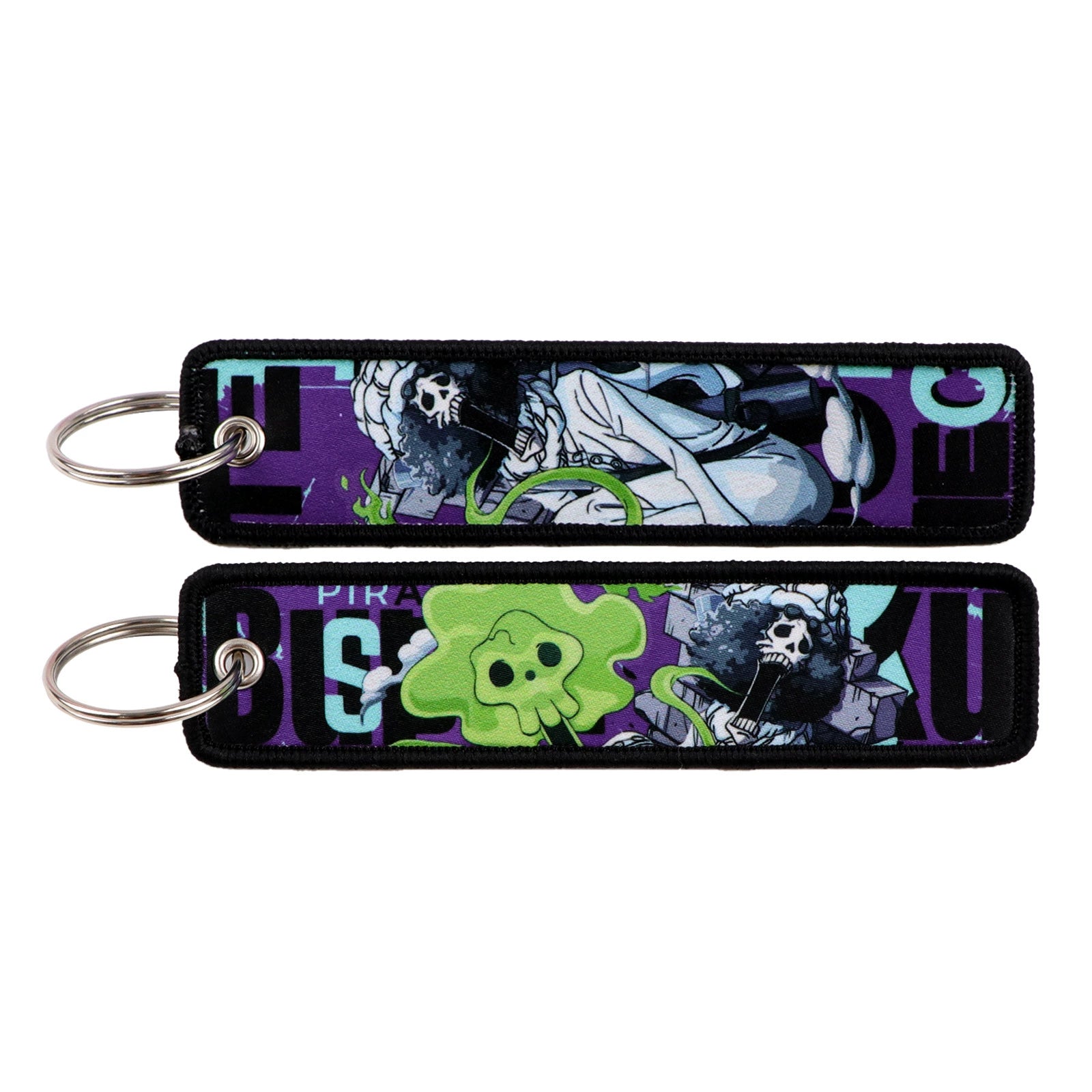 One Piece Luffy Woven Label Keychain, Zoro Cartoon Keychain, Bag Pendant Accessory,018