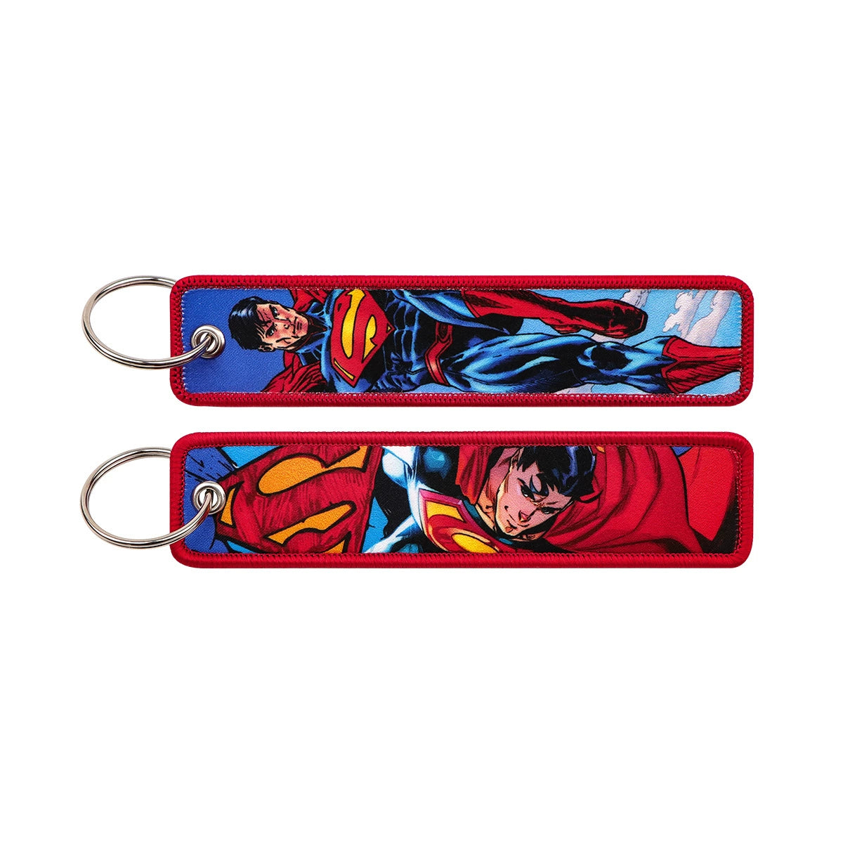 Cartoon Hero Lanyard Keychain – Woven Fabric ID Badge Holder for Students & Office Use,028
