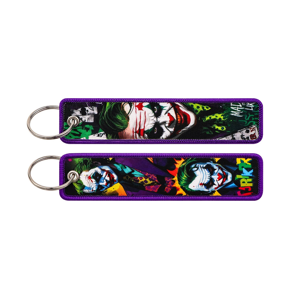 Cartoon Hero Lanyard Keychain – Woven Fabric ID Badge Holder for Students & Office Use,028
