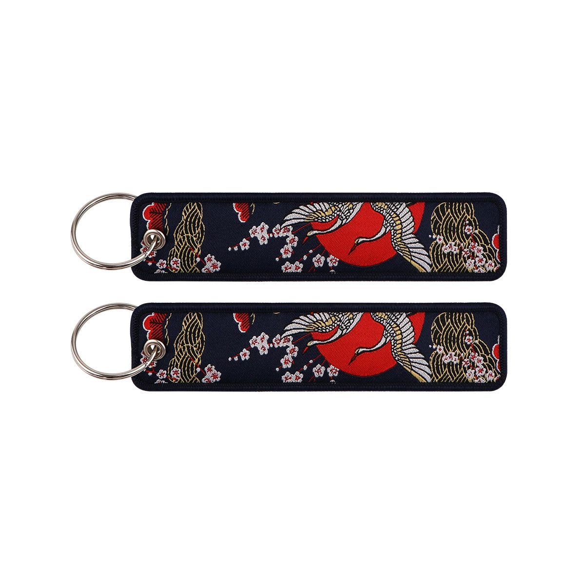 Cartoon Animal Eagle Beak Keychain Pendant,Japanese Style Wave Jacquard Keychain,Keychain with Traditional Chinese Style Lanyard Decoration,015