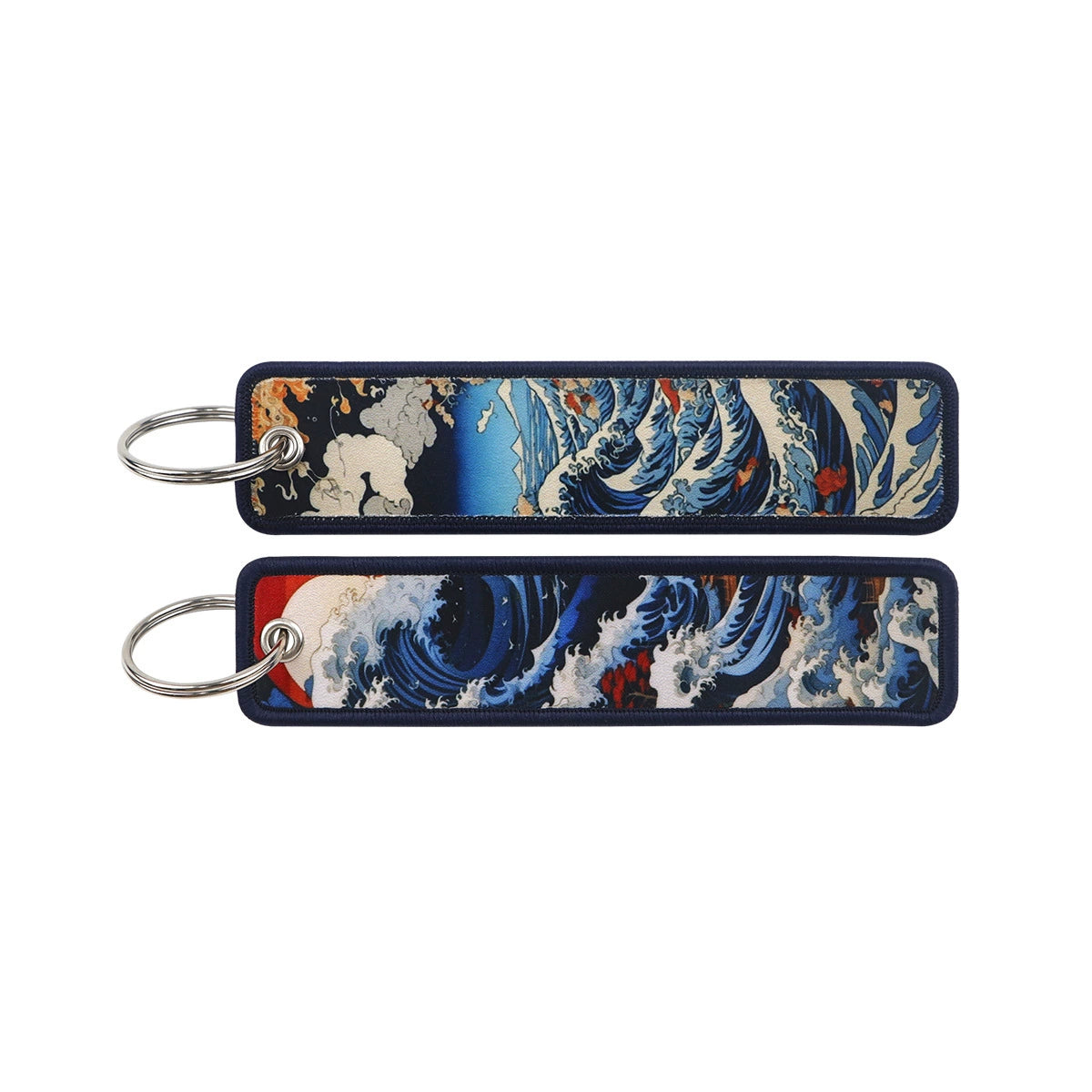 Cartoon Animal Eagle Beak Keychain Pendant,Japanese Style Wave Jacquard Keychain,Keychain with Traditional Chinese Style Lanyard Decoration,015