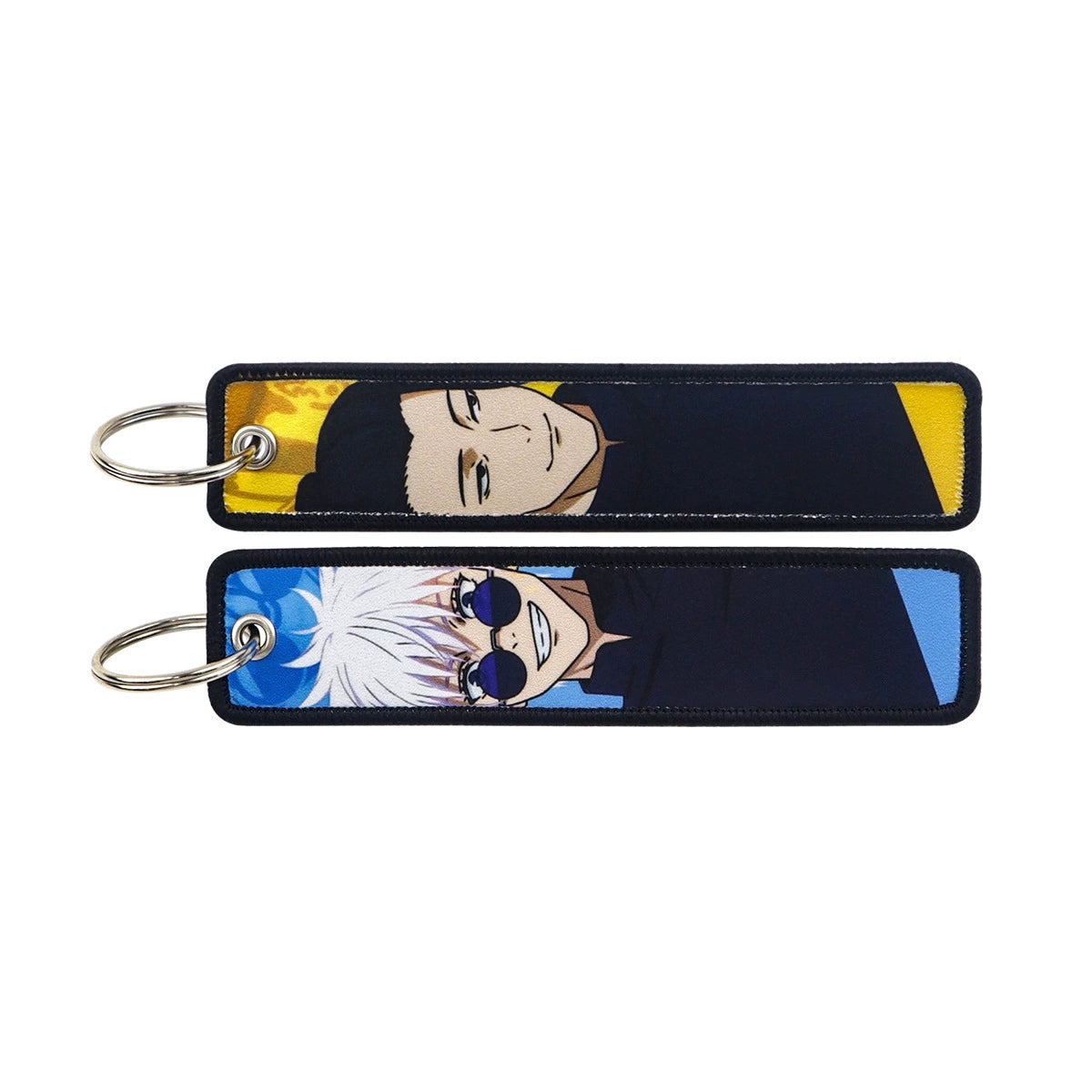 Jujutsu Kaisen Gojo Satoru Woven Lanyard Keychain – Anime Badge Holder & Fabric Strap,024