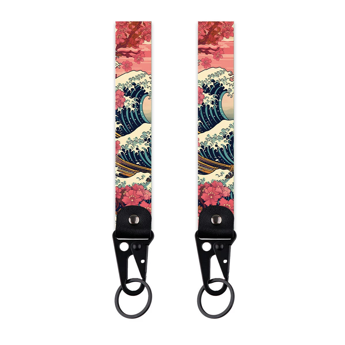 Cartoon Animal Eagle Beak Keychain Pendant,Japanese Style Wave Jacquard Keychain,Keychain with Traditional Chinese Style Lanyard Decoration,015