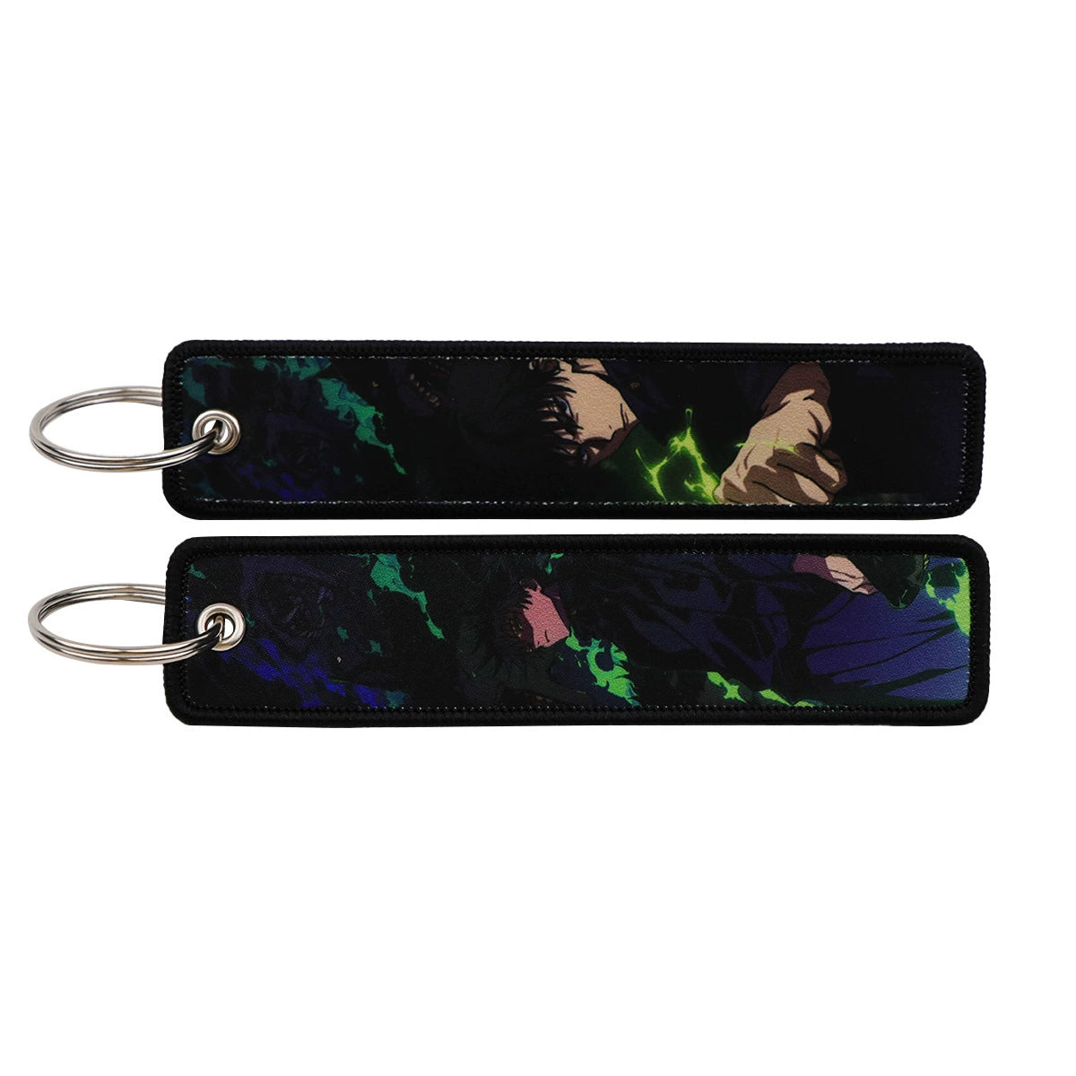 Jujutsu Kaisen Gojo Satoru Woven Lanyard Keychain – Anime Badge Holder & Fabric Strap,024
