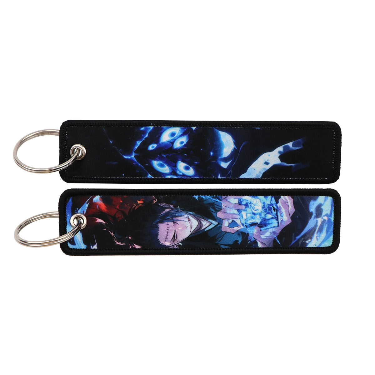 Jujutsu Kaisen Gojo Satoru Woven Lanyard Keychain – Anime Badge Holder & Fabric Strap,024