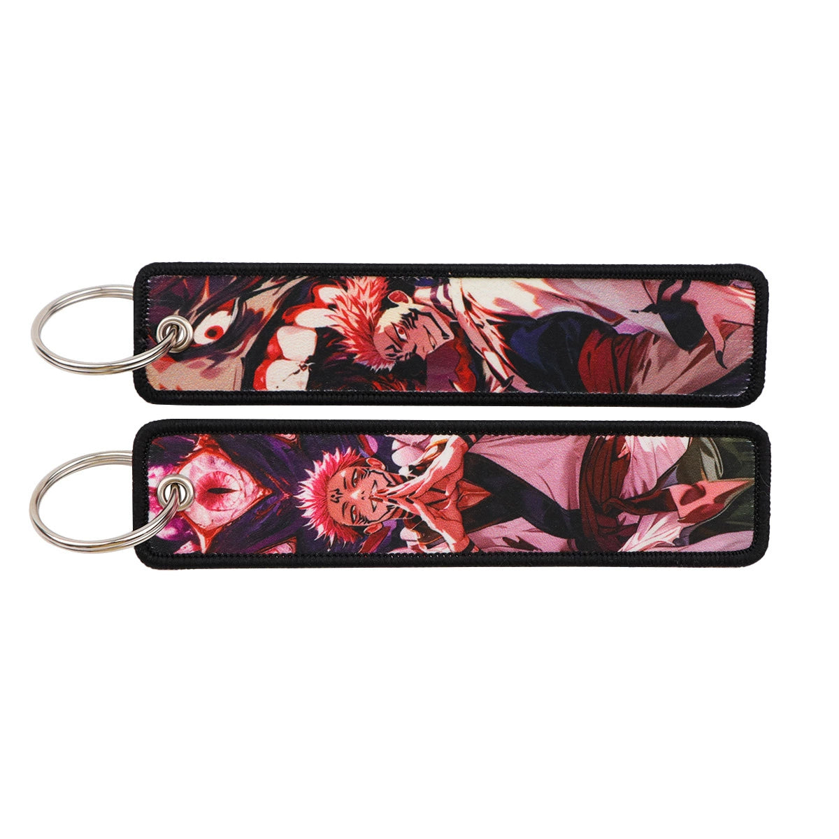 Jujutsu Kaisen Gojo Satoru Woven Lanyard Keychain – Anime Badge Holder & Fabric Strap,024
