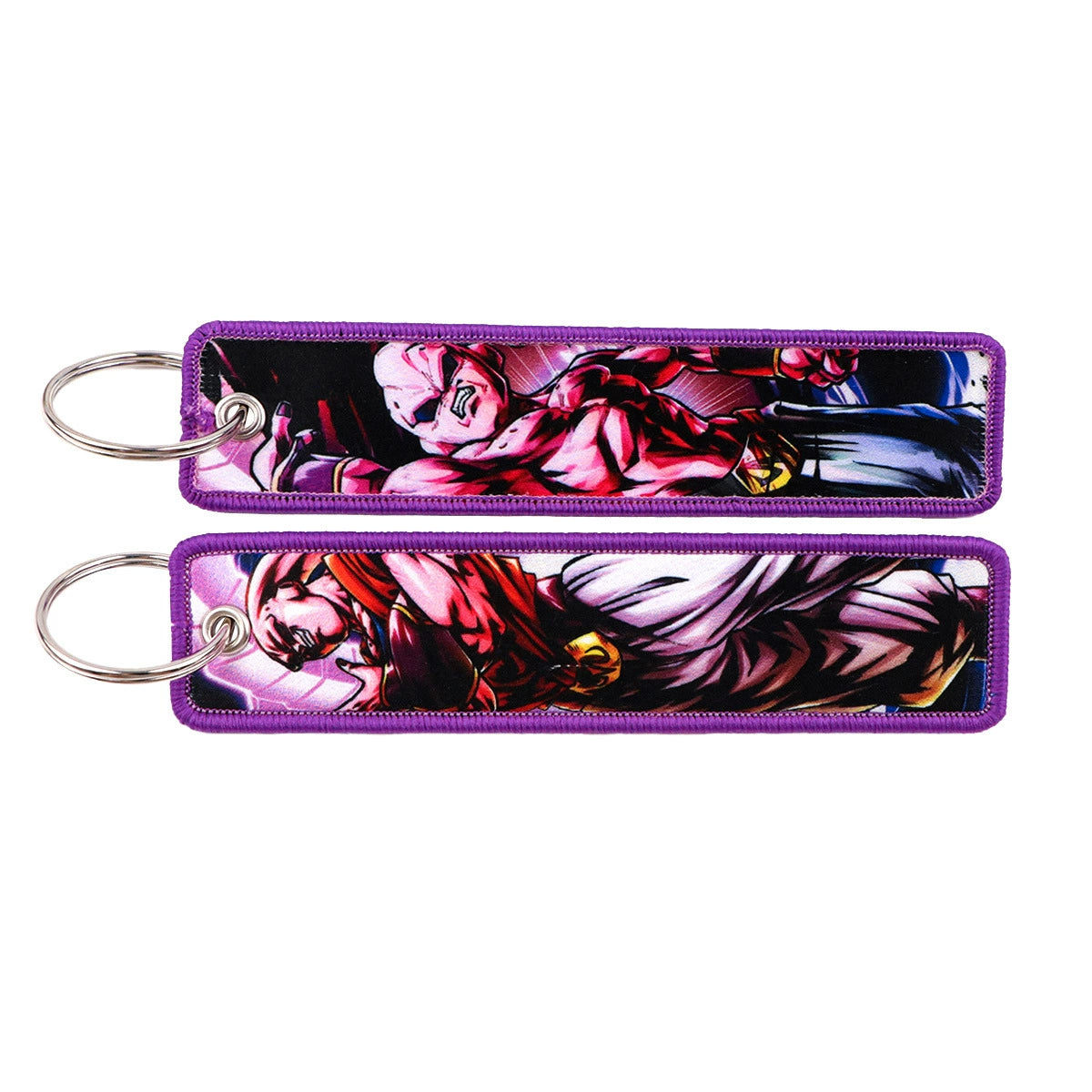 Dragon Ball Woven Keychain Lanyard - Goku & Vegeta Cartoon Character Campus Strap,Fabric Craft Pendant,022