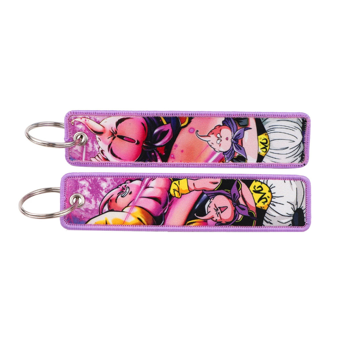 Dragon Ball Woven Keychain Lanyard - Goku & Vegeta Cartoon Character Campus Strap,Fabric Craft Pendant,022