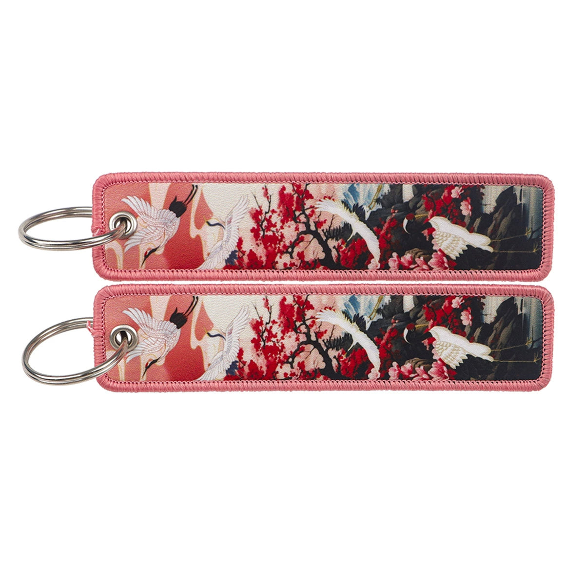 Cartoon Animal Eagle Beak Keychain Pendant,Japanese Style Wave Jacquard Keychain,Keychain with Traditional Chinese Style Lanyard Decoration,015