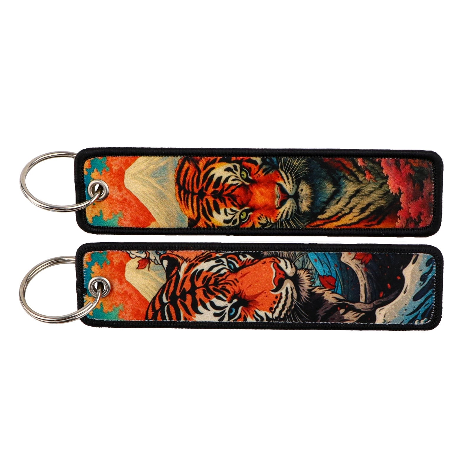 Cartoon Animal Eagle Beak Keychain Pendant,Japanese Style Wave Jacquard Keychain,Keychain with Traditional Chinese Style Lanyard Decoration,015