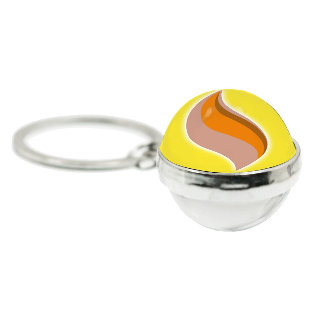 Mega Evolution 20MM Double-Sided Spherical Keychain,A Perfect Gift for Friends and Family,010