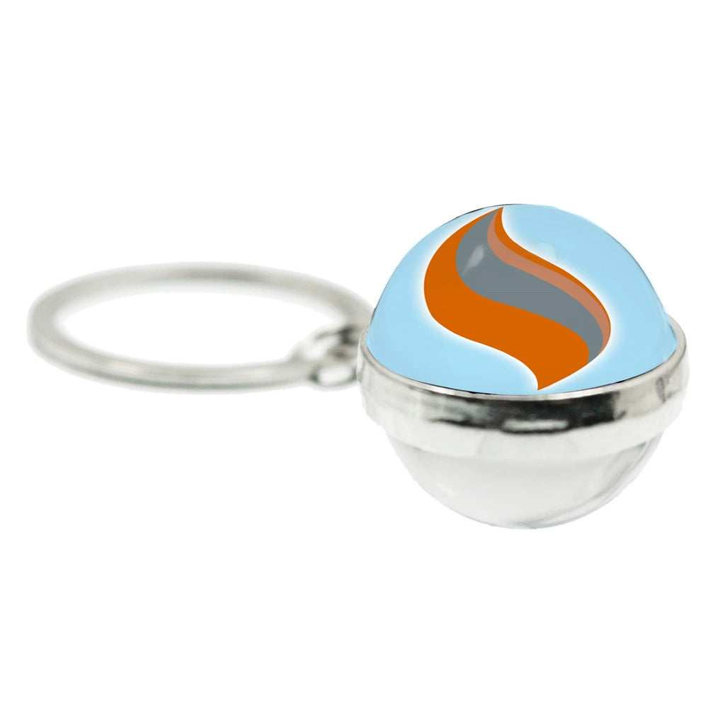 Mega Evolution 20MM Double-Sided Spherical Keychain,A Perfect Gift for Friends and Family,010